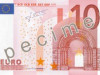Apgrozībā tiek laista jaunā 10 eiro banknote